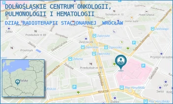 DZIAŁ RADIOTERAPII STACJONARNEJ - DOLNOŚLĄSKIE CENTRUM ONKOLOGII, PULMONOLOGII I HEMATOLOGII - PL. LUDWIKA HIRSZFELDA 12,  WROCŁAW