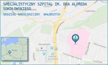 ODDZIAŁ ONKOLOGICZNY - SPECJALISTYCZNY SZPITAL IM. DRA ALFREDA SOKOŁOWSKIEGO - UL. SOKOŁOWSKIEGO 4,  WAŁBRZYCH