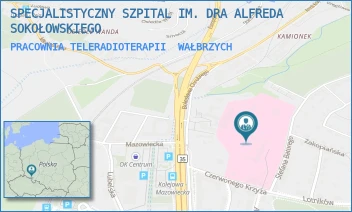 PRACOWNIA TELERADIOTERAPII - SPECJALISTYCZNY SZPITAL IM. DRA ALFREDA SOKOŁOWSKIEGO - UL. SOKOŁOWSKIEGO 4,  WAŁBRZYCH