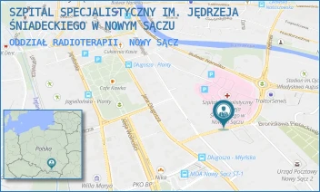 ODDZIAŁ RADIOTERAPII - SZPITAL SPECJALISTYCZNY IM. JĘDRZEJA ŚNIADECKIEGO W NOWYM SĄCZU - UL. MŁYŃSKA 5, NOWY SĄCZ