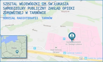 ODDZIAŁ RADIOTERAPII - SZPITAL WOJEWÓDZKI IM.ŚW.ŁUKASZA SAMODZIELNY PUBLICZNY ZAKŁAD OPIEKI ZDROWOTNEJ W TARNOWIE - UL. LWOWSKA 178A, TARNÓW