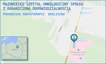 PODODDZIAŁ RADIOTERAPII - MAZOWIECKI SZPITAL ONKOLOGICZNY SPÓŁKA Z OGRANICZONĄ ODPOWIEDZIALNOŚCIĄ - KOŚCIELNA 61,  WIELISZEW