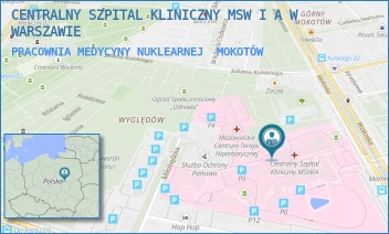 PRACOWNIA MEDYCYNY NUKLEARNEJ - CENTRALNY SZPITAL KLINICZNY MSW I A W WARSZAWIE - WOŁOSKA 137,  MOKOTÓW