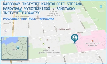 PRACOWNIA MED NUKL - NARODOWY INSTYTUT KARDIOLOGII STEFANA KARDYNAŁA WYSZYŃSKIEGO - PAŃSTWOWY INSTYTUT BADAWCZY - ALPEJSKA 42,  WARSZAWA