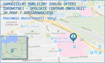 PRACOWNIA BRACHYTERAPII - SAMODZIELNY PUBLICZNY ZAKŁAD OPIEKI ZDROWOTNEJ - OPOLSKIE CENTRUM ONKOLOGII IM.PROF.T.KOSZAROWSKIEGO - UL. KATOWICKA 66A,  OPOLE