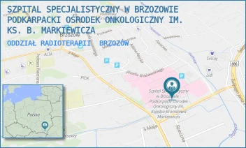 ODDZIAŁ RADIOTERAPII - SZPITAL SPECJALISTYCZNY W BRZOZOWIE PODKARPACKI OŚRODEK ONKOLOGICZNY IM. KS. B. MARKIEWICZA - UL. KS. J. BIELAWSKIEGO 18,  BRZOZÓW