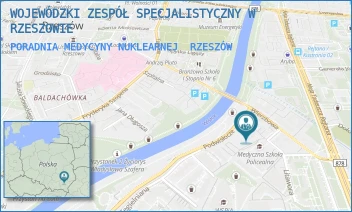 PORADNIA MEDYCYNY NUKLEARNEJ - WOJEWÓDZKI ZESPÓŁ SPECJALISTYCZNY W RZESZOWIE - UL. WARZYWNA 3,  RZESZÓW