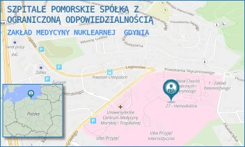 ZAKŁAD MEDYCYNY NUKLEARNEJ - SZPITALE POMORSKIE SPÓŁKA Z OGRANICZONĄ ODPOWIEDZIALNOŚCIĄ - UL. POWSTANIA STYCZNIOWEGO 1,  GDYNIA