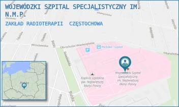 ZAKŁAD RADIOTERAPII - WOJEWÓDZKI SZPITAL SPECJALISTYCZNY IM. N.M.P. - UL. BIALSKA 104/118,  CZĘSTOCHOWA