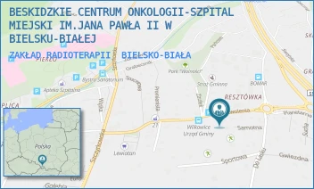 ZAKŁAD RADIOTERAPII - BESKIDZKIE CENTRUM ONKOLOGII-SZPITAL MIEJSKI IM.JANA PAWŁA II W BIELSKU-BIAŁEJ - UL. WYZWOLENIA 18,  BIELSKO-BIAŁA